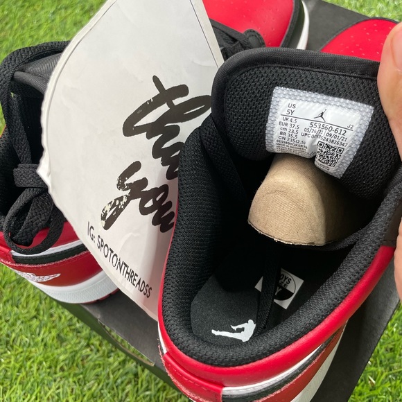 Air Jordan 1 low GS ‘Bred Toe’ - Picture 5 of 6